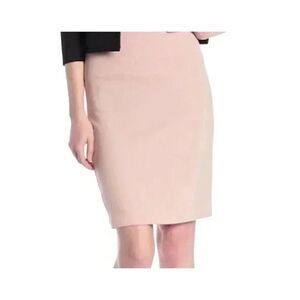 Philosophy Women's Pink Poly/Rayon/Spandex Knit Pencil Straight Skirt
